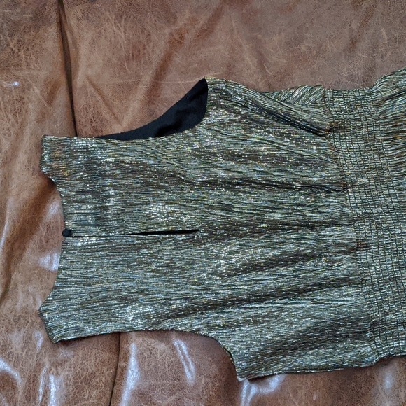 BANANA REPUBLIC High Low Metallic Dress - Picture 15 of 16